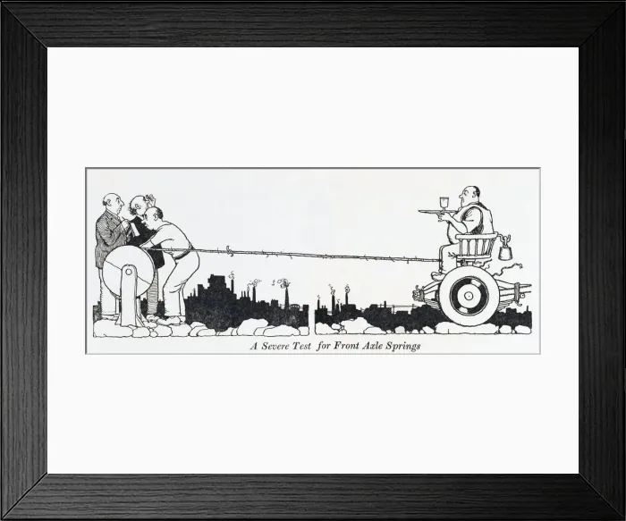 Framed Print : Front Axle Springs / W H Robinson Framed Print : Front Axle Springs / W H Robinson