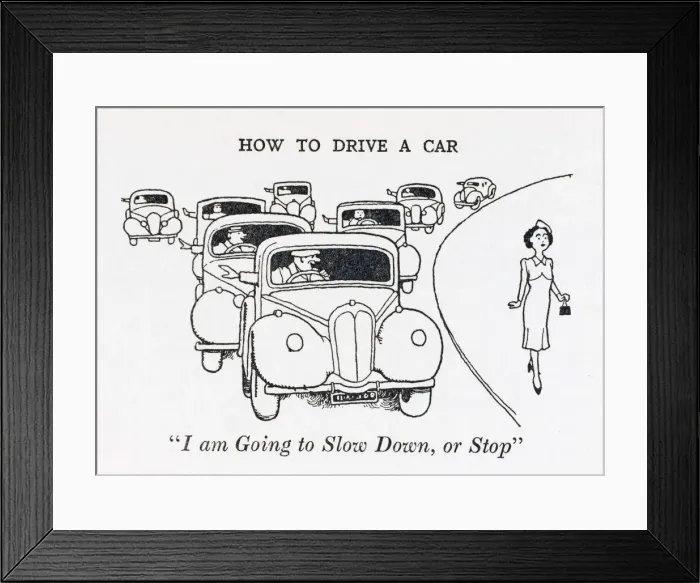 Framed Print : Arm signaling / W H Robinson Framed Print : Arm signaling / W H Robinson