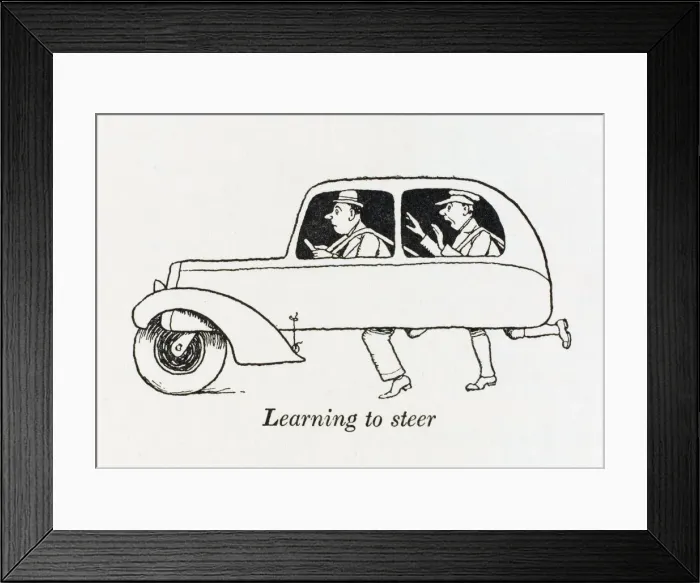 Framed Print : Learning To Steer / W H Robinson Framed Print : Learning To Steer / W H Robinson