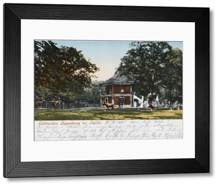 Framed Print : Little Chateau Dvojhradi at Teplice - Czech Republic Framed Print : Little Chateau Dvojhradi at Teplice - Czech Republic