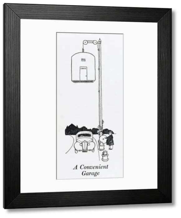 Framed Print : A convenient garage / W H Robinson Framed Print : A convenient garage / W H Robinson
