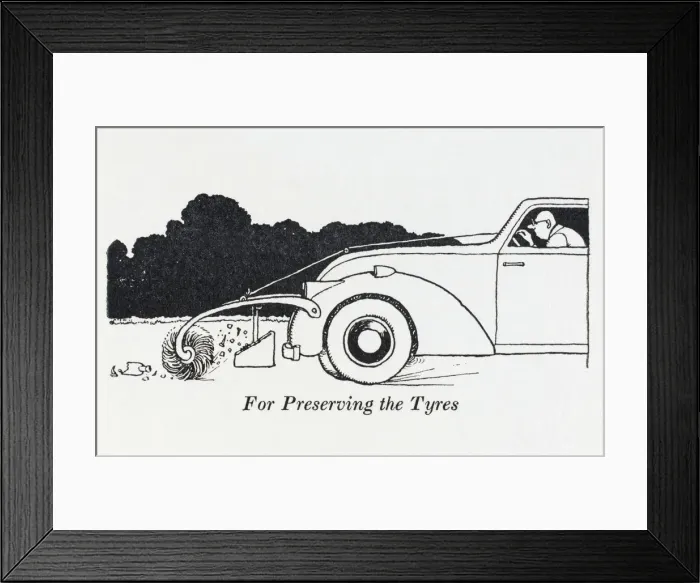 Framed Print : Preserving Tyres / W H Robinson Framed Print : Preserving Tyres / W H Robinson