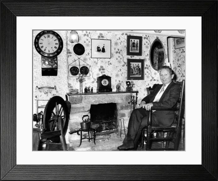 Framed Print : Inside a traditional miners cottage, Lands End, Cornwall Framed Print : Inside a traditional miners cottage, Lands End, Cornwall