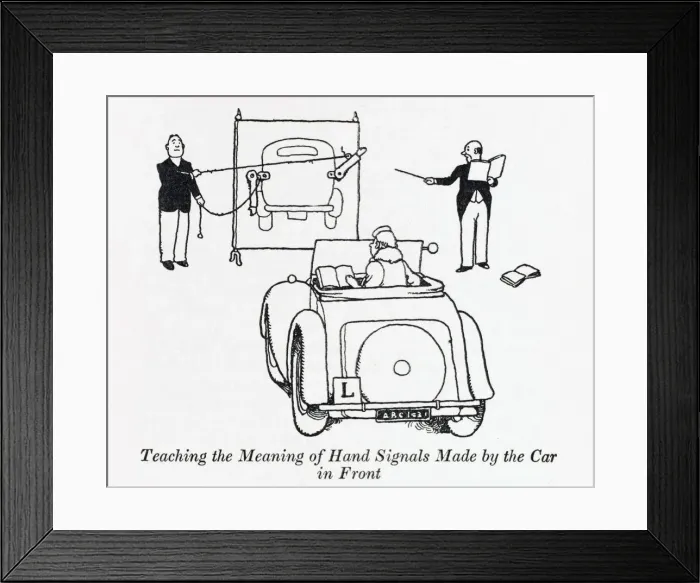 Framed Print : Teaching hand signaling / W H Robinson Framed Print : Teaching hand signaling / W H Robinson