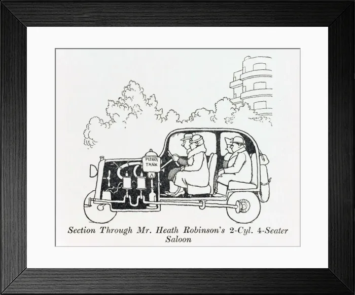 Framed Print : Car cross section 2 / W H Robinson Framed Print : Car cross section 2 / W H Robinson