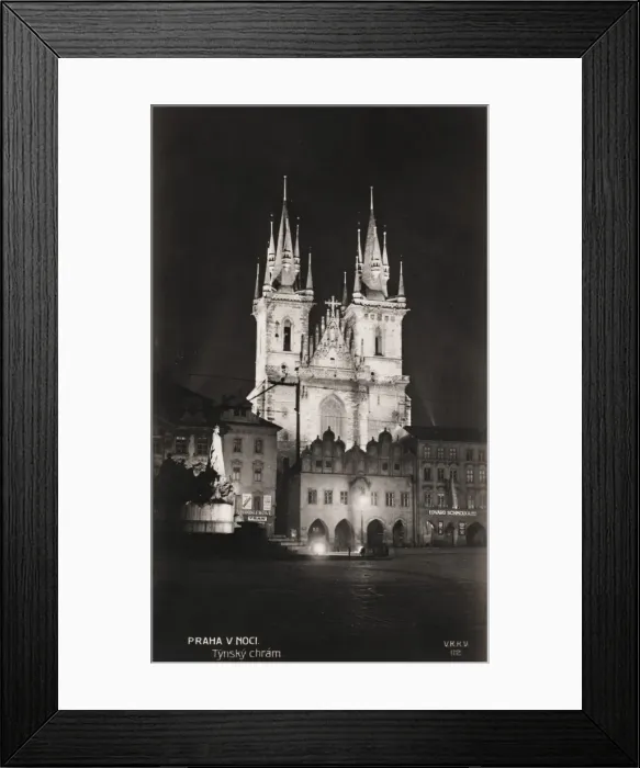 Framed Print : The Church of Our Lady before Tyn - Prague (at night) Framed Print : The Church of Our Lady before Tyn - Prague (at night)