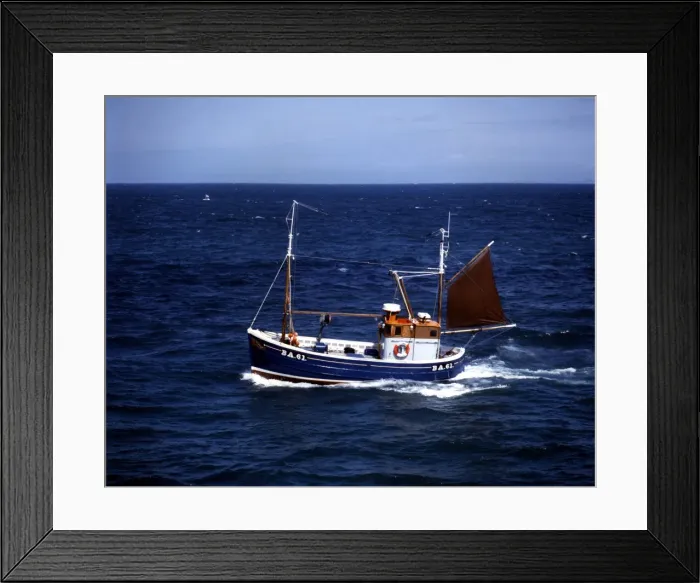 Framed Print : Scottish-built fishing boat out at sea Framed Print : Scottish-built fishing boat out at sea