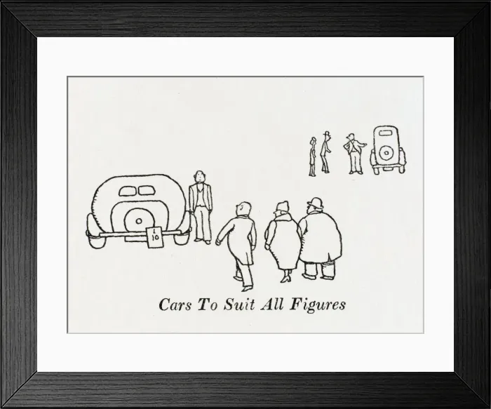 Framed Print : Cars To Suit All Figures / W H Robinson Framed Print : Cars To Suit All Figures / W H Robinson