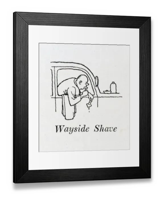 Framed Print : Wayside Shave / W H Robinson Framed Print : Wayside Shave / W H Robinson