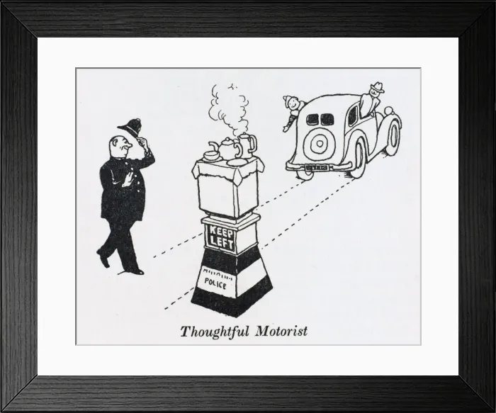 Framed Print : Thoughtful motorists / W H Robinson Framed Print : Thoughtful motorists / W H Robinson