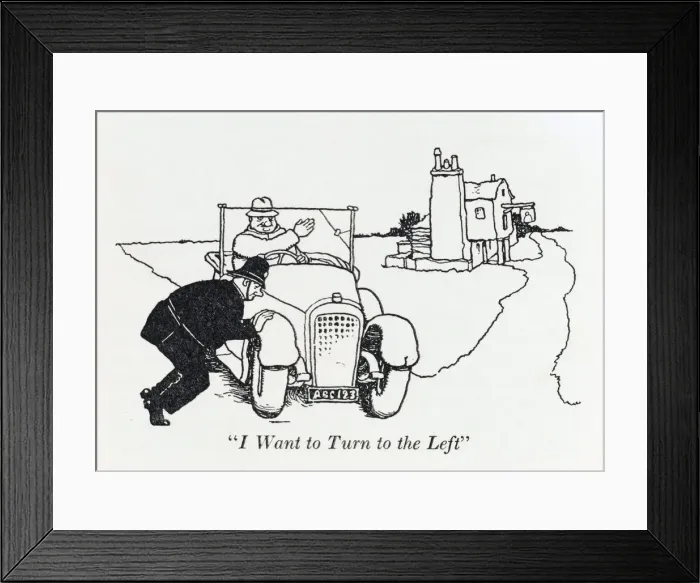 Framed Print : Turning left / W H Robinson Framed Print : Turning left / W H Robinson