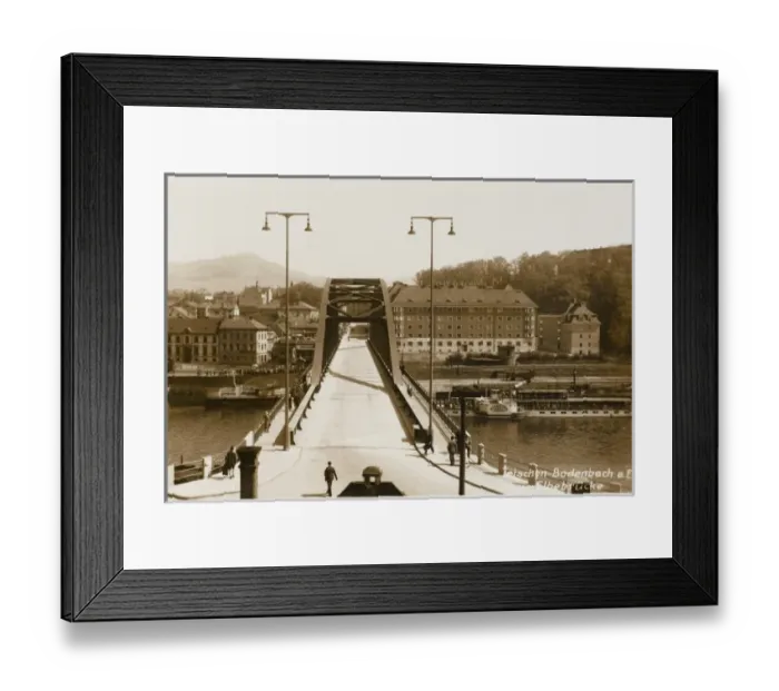Framed Print : Tyrs Bridge - Decin, Czech Republic Framed Print : Tyrs Bridge - Decin, Czech Republic