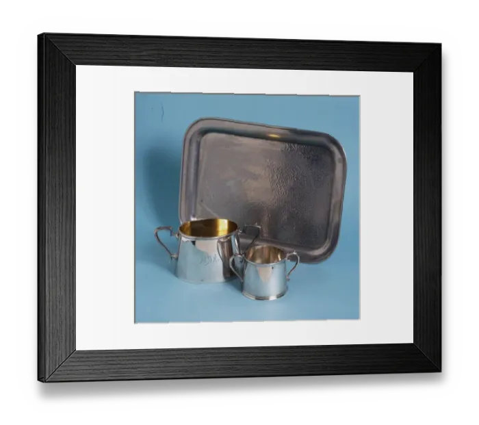 Framed Print : Silver cups and a Silver Platter Framed Print : Silver cups and a Silver Platter