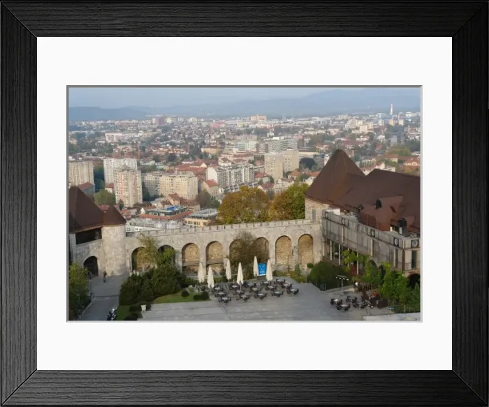 Framed Print : View of Ljubljana, Slovenia, from the castle Framed Print : View of Ljubljana, Slovenia, from the castle