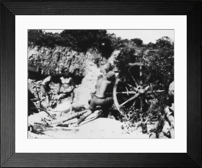 Framed Print : Anzac artillery WWI Framed Print : Anzac artillery WWI