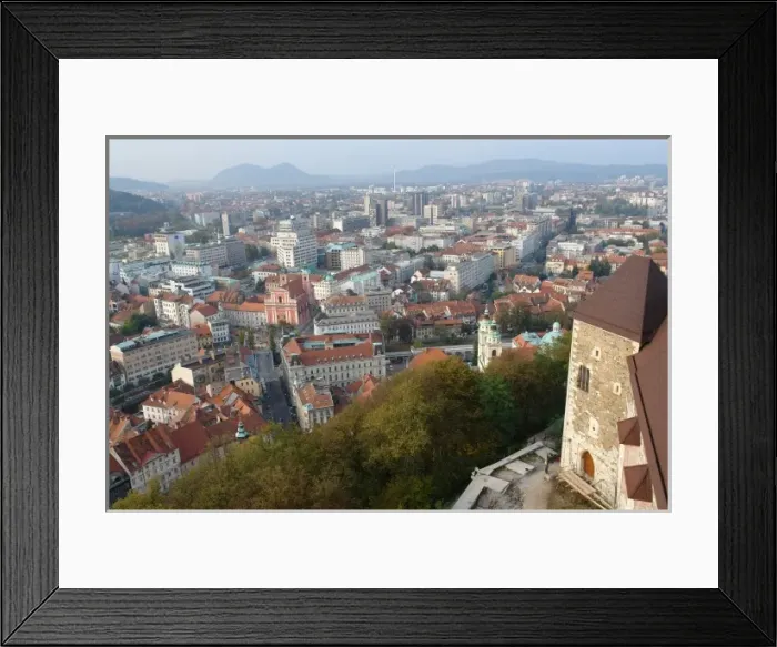 Framed Print : View of Ljubljana, Slovenia, from the castle Framed Print : View of Ljubljana, Slovenia, from the castle