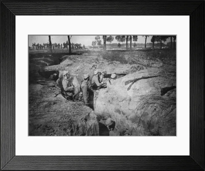 Framed Print : German Trenches WWI Framed Print : German Trenches WWI