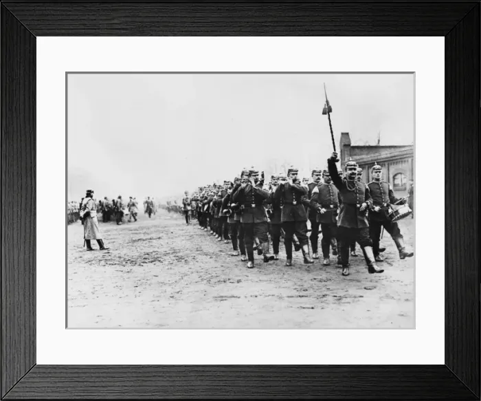 Framed Print : German infantry WWI Framed Print : German infantry WWI