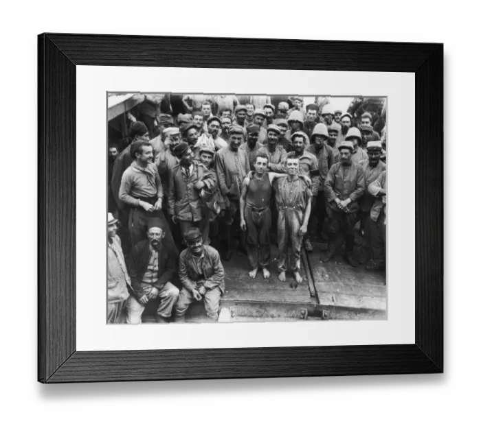 Framed Print : French stowaways WWI Framed Print : French stowaways WWI