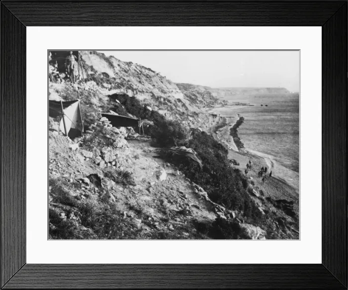 Framed Print : Y Beach at Gallipoli WWI Framed Print : Y Beach at Gallipoli WWI