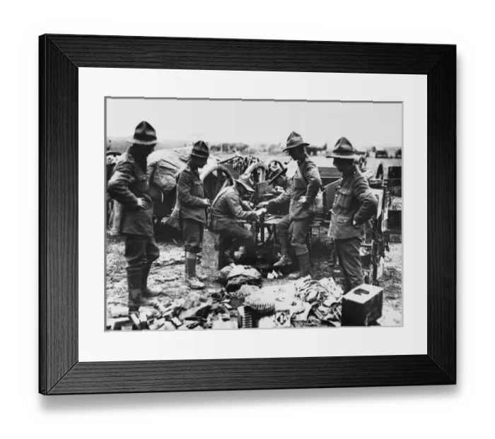 Framed Print : New Zealand soldiers WWI Framed Print : New Zealand soldiers WWI