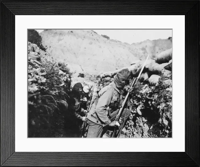 Framed Print : Gas alarm at Gallipoli WWI Framed Print : Gas alarm at Gallipoli WWI