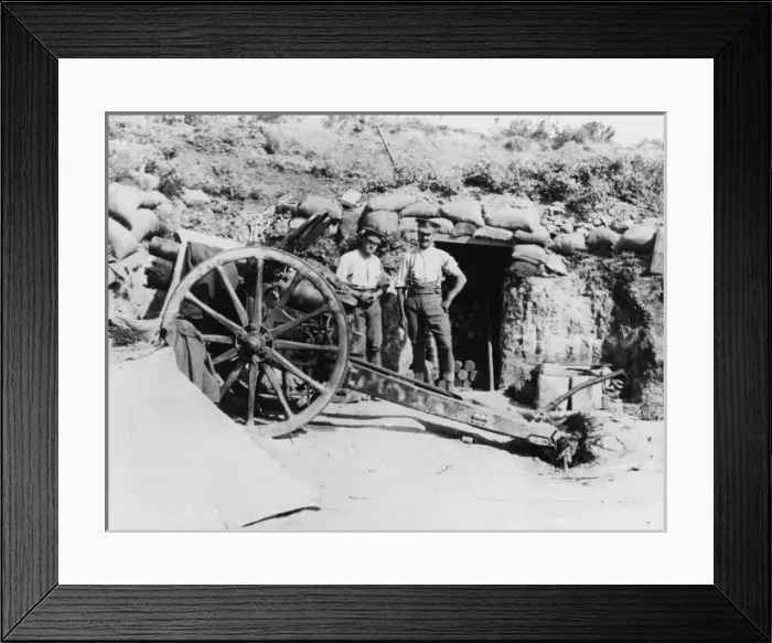 Framed Print : Allied artillery WWI Framed Print : Allied artillery WWI