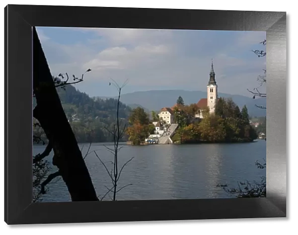 Lake Bled with church, Slovenia