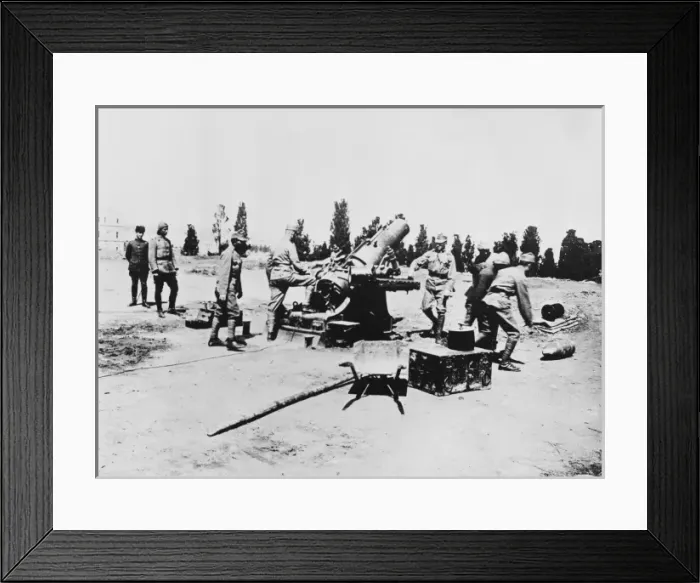 Framed Print : WWI Artillery Framed Print : WWI Artillery