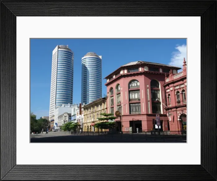 Framed Print : Trading houses and twin towers, Colombo, Sri Lanka Framed Print : Trading houses and twin towers, Colombo, Sri Lanka
