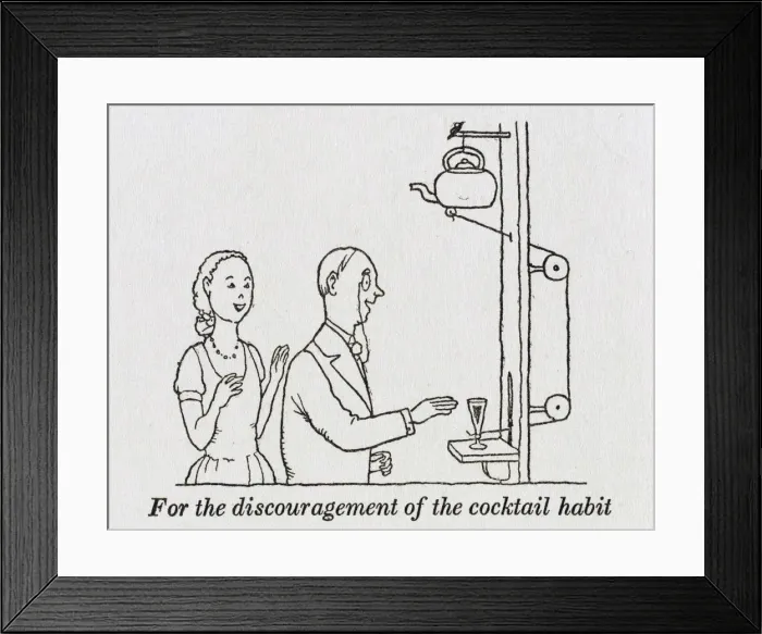Framed Print : For discouragement of the cocktail habit Framed Print : For discouragement of the cocktail habit
