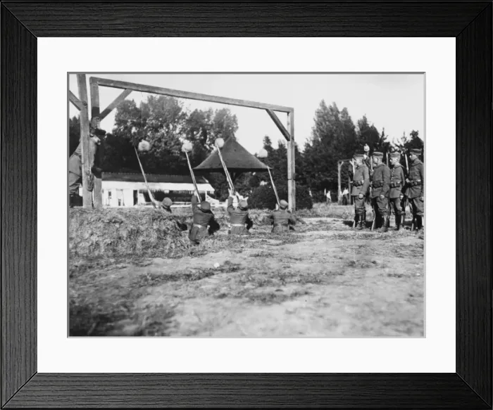 Framed Print : German troop training WWI Framed Print : German troop training WWI