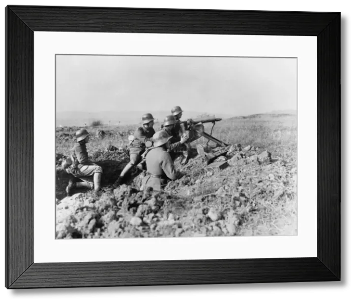 Framed Print : German machine gun WWI Framed Print : German machine gun WWI