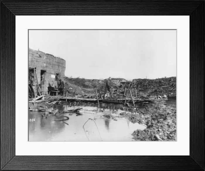 Framed Print : Captured shelter WWI Framed Print : Captured shelter WWI