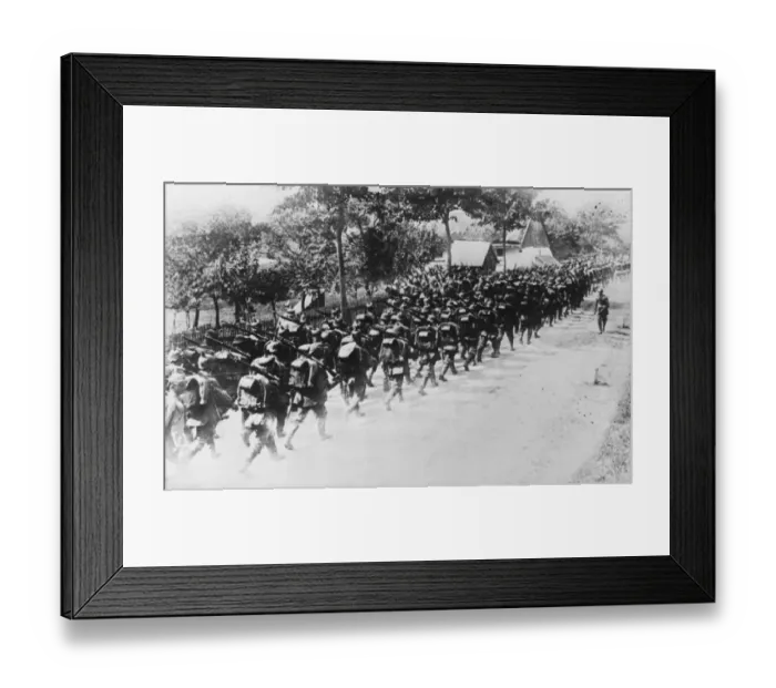 Framed Print : German infantry WWI Framed Print : German infantry WWI
