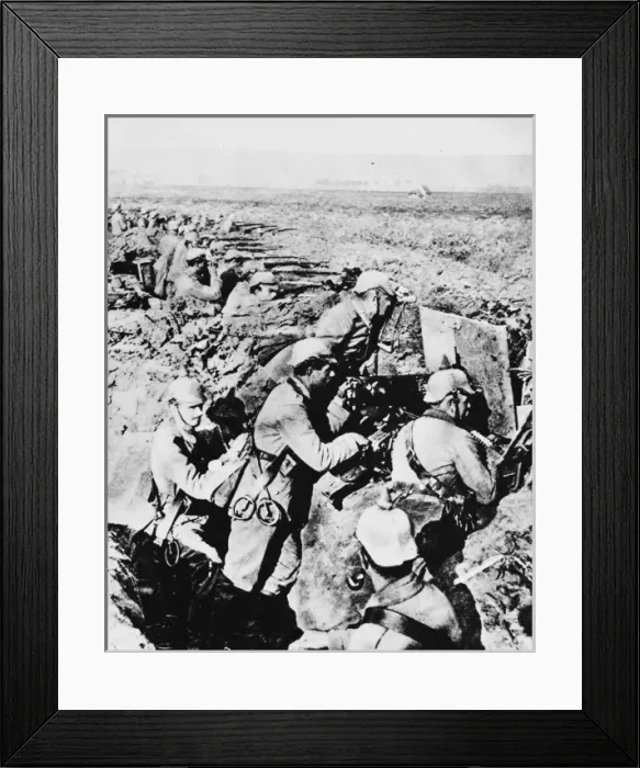 Framed Print : German trench WWI Framed Print : German trench WWI