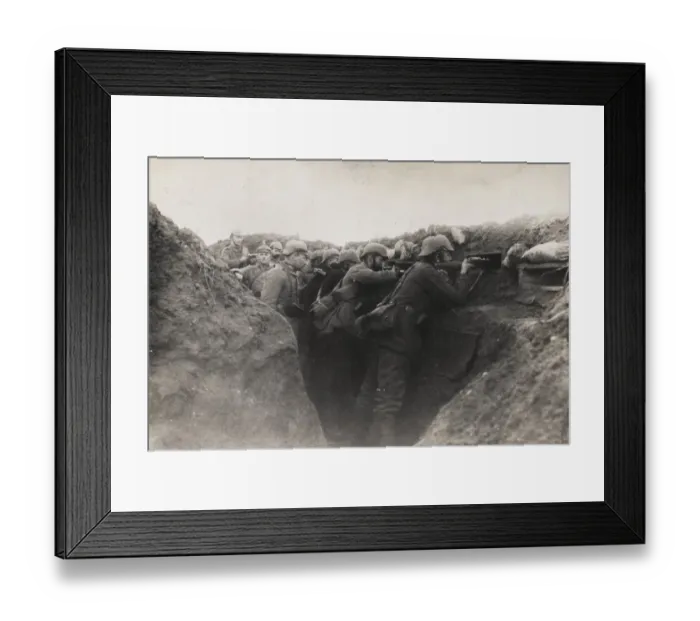 Framed Print : German trench WWI Framed Print : German trench WWI