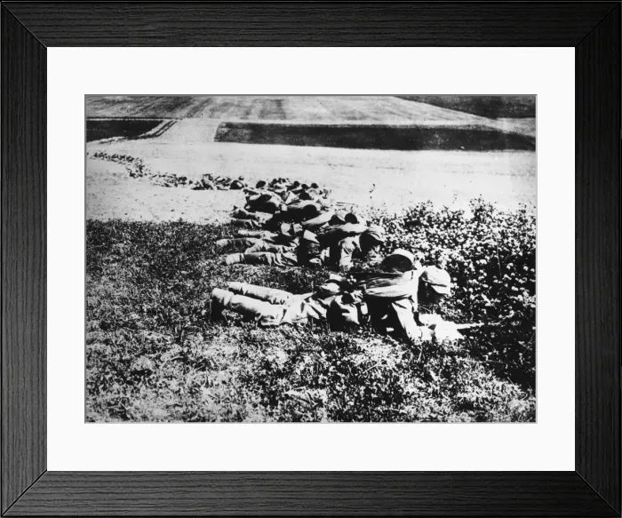 Framed Print : German infantry WWI Framed Print : German infantry WWI