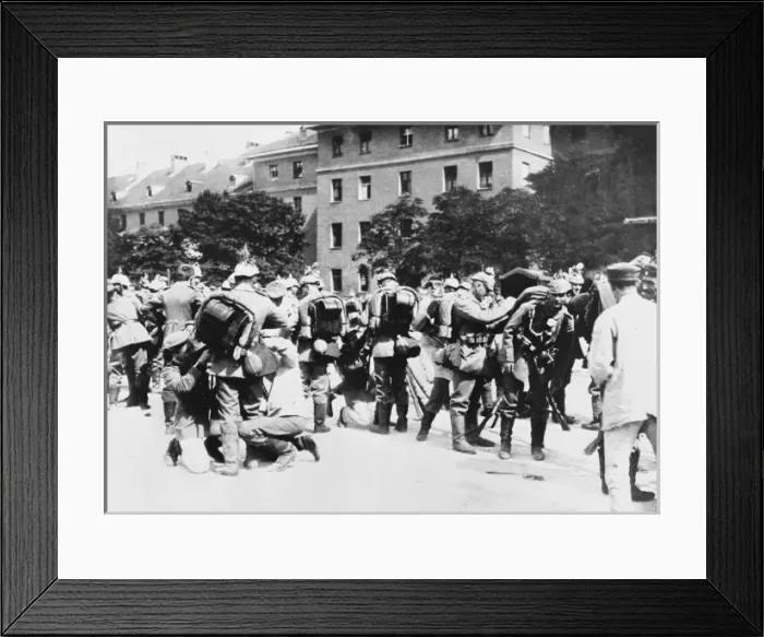 Framed Print : German mobilisation WWI Framed Print : German mobilisation WWI