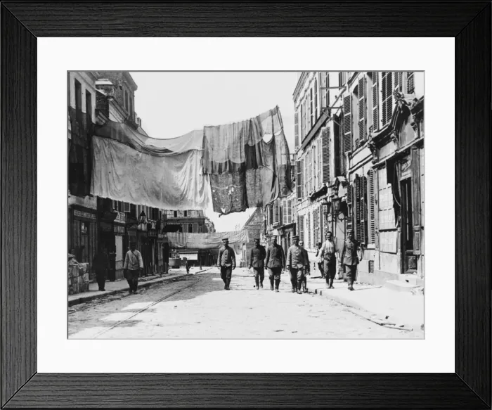 Framed Print : Camouflaged street WWI Framed Print : Camouflaged street WWI