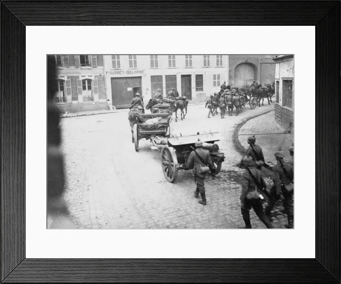 Framed Print : Artillery battery WWI Framed Print : Artillery battery WWI