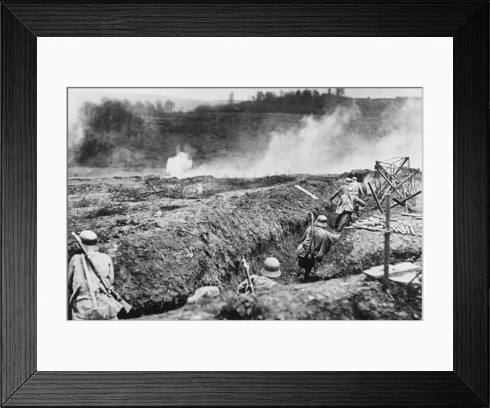Framed Print : Storm troop training WWI Framed Print : Storm troop training WWI