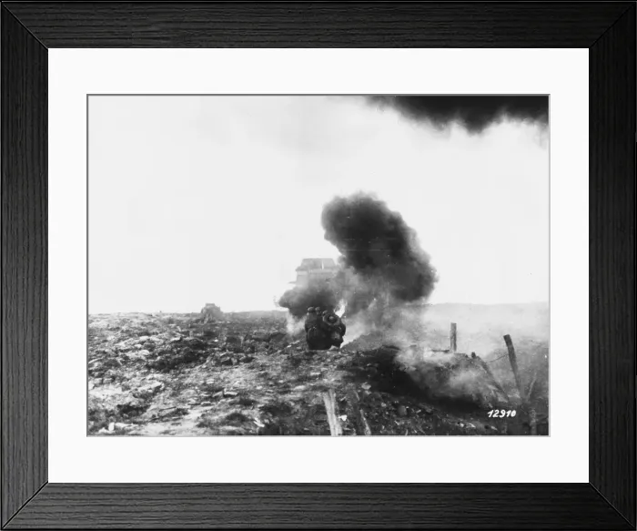 Framed Print : Anti tank fighting WWI Framed Print : Anti tank fighting WWI
