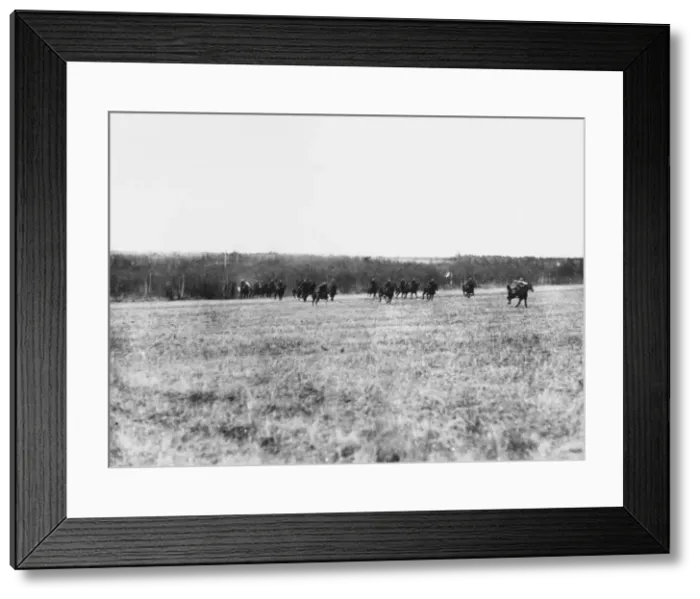 Framed Print : Retiring German cavalry WWI Framed Print : Retiring German cavalry WWI