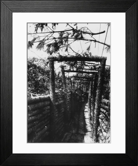 Framed Print : Communication trench WWI Framed Print : Communication trench WWI