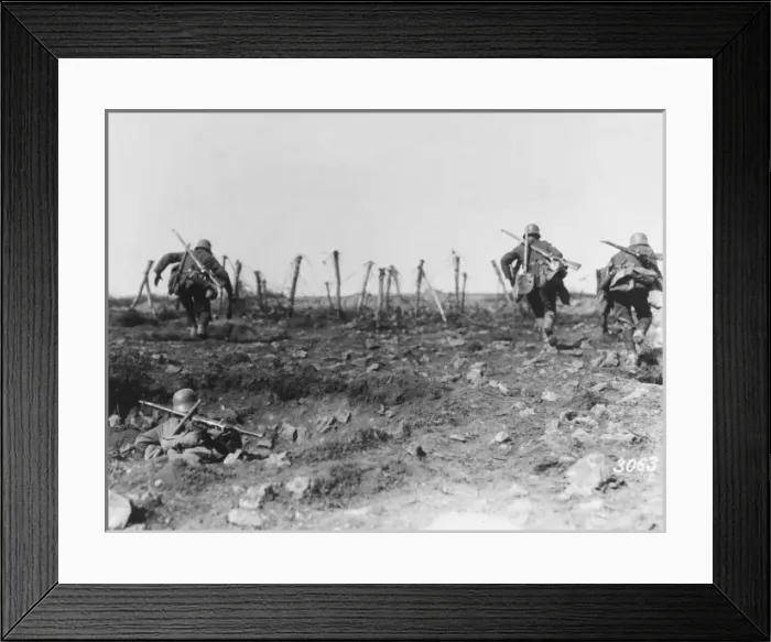 Framed Print : Shock troop training WWI Framed Print : Shock troop training WWI