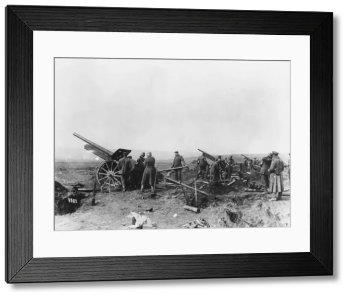 Framed Print : German artillery WWI Framed Print : German artillery WWI