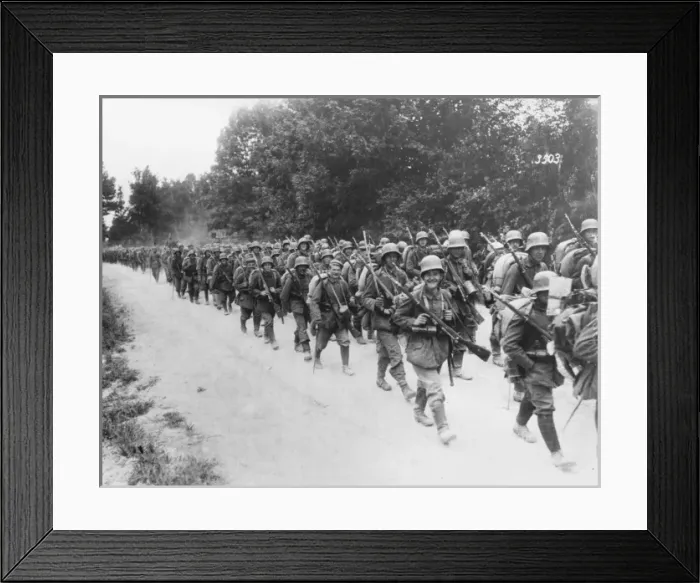 Framed Print : German infantry WWI Framed Print : German infantry WWI