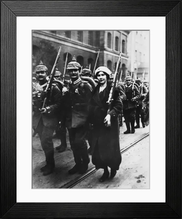 Framed Print : German reserve troops WWI Framed Print : German reserve troops WWI