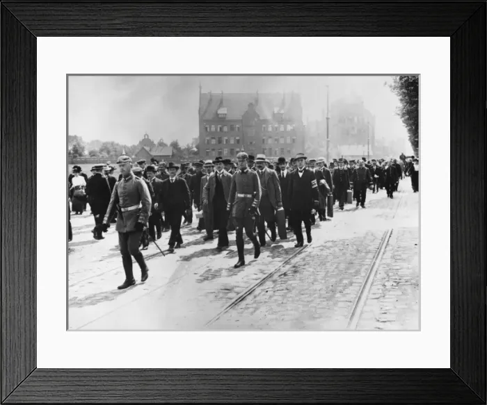 Framed Print : German reserve troops WWI Framed Print : German reserve troops WWI